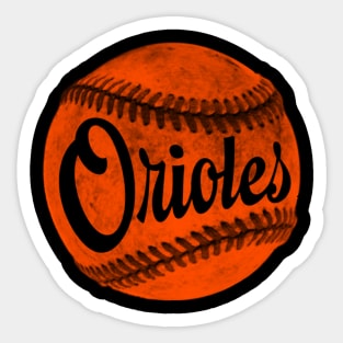 Orioles Ball Sticker